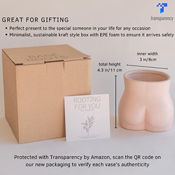 BASE ROOTS Boho Planter Vase with Drainage Hole - Stylish Decor