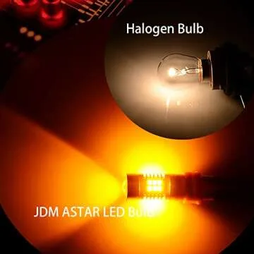 JDM ASTAR Super Bright PX Chipsets 7440 7441 7443 7444 992 T20 LED Bulbs,Amber Yellow