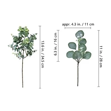 Artificial Eucalyptus Leaves for Floral Arrangements and Decor