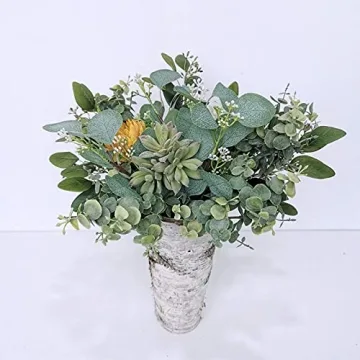 Artificial Eucalyptus Leaves for Floral Arrangements and Decor