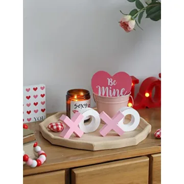 XOXO Valentine's Day Wooden Signs for Romantic Decor
