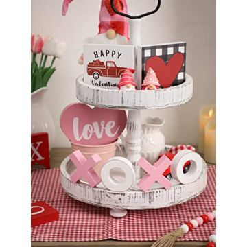 XOXO Valentine's Day Wooden Signs for Romantic Decor