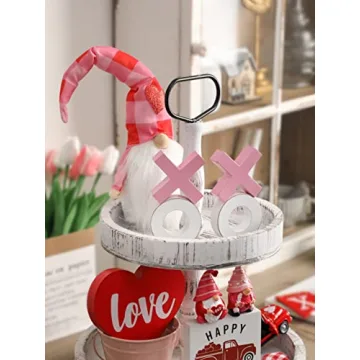 XOXO Valentine's Day Wooden Signs for Romantic Decor