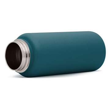 Simple Modern Kids Water Bottle with Straw Lid Vacuum Insulated Stainless Steel Metal Thermos Bottles | Reusable Leak Proof BPA-Free Flask for School | Summit Collection | 18oz, Riptide