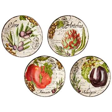 Certified International Corp Certified International Botanical Veggies Pasta Set, Multicolored, 5 Piece set
