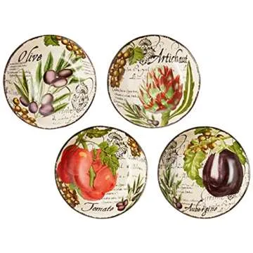 Certified International Corp Certified International Botanical Veggies Pasta Set, Multicolored, 5 Piece set