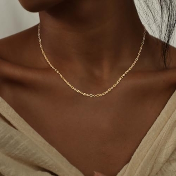 NECOCY Layered Gold Necklace Set - Dainty Gift for Women