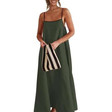 Shy Velvet Women's Summer Linen Maxi Dress for Beach