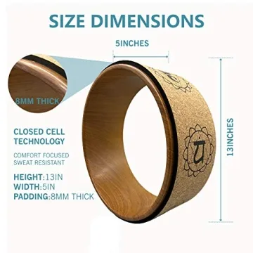 Aozora Yoga Wheel 13" with Guide for 30+ Poses