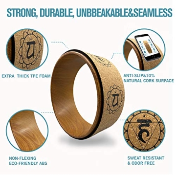 Aozora Yoga Wheel 13" with Guide for 30+ Poses