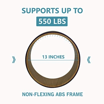 Aozora Yoga Wheel 13" with Guide for 30+ Poses