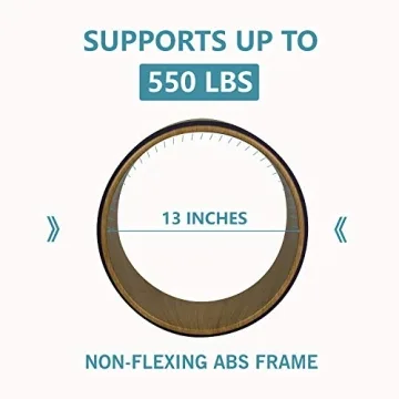 Aozora Yoga Wheel 13" with Guide for 30+ Poses