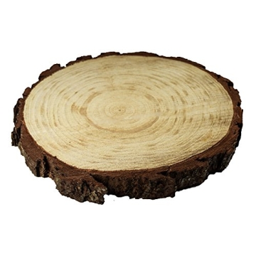 Rustic Wood Slices for Weddings and Crafts, 5 Pack