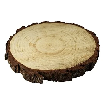 Rustic Wood Slices for Weddings and Crafts, 5 Pack