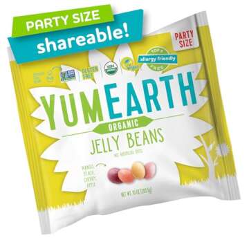 YumEarth Easter Candy Organic Jelly Beans - Spring Fruit Flavors, Gluten Free Snack - Allergy Friend...