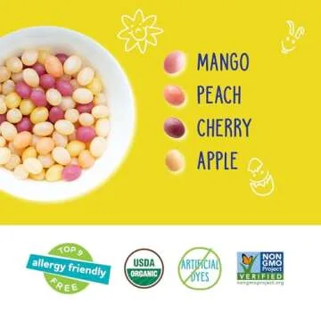 YumEarth Easter Candy Organic Jelly Beans - Spring Fruit Flavors, Gluten Free Snack - Allergy Friendly, Non-GMO, Vegan, No Artificial Flavors or Dyes - Assorted Flavors, 10 Ounce