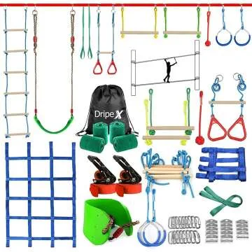 Ninja Warrior Obstacle Course for Kids with Accessories