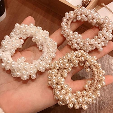 Brinie Pearl Hair Ties - Stylish Scrunchies for Women