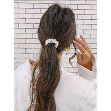 Brinie Pearl Hair Ties - Stylish Scrunchies for Women