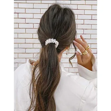 Brinie Pearl Hair Ties - Stylish Scrunchies for Women