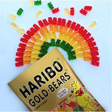 Haribo Gummi Candy Goldbears Pack of 4 - 2 Ounce