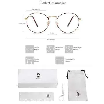 SOJOS Chic Blue Light Blocking Glasses for Everyone