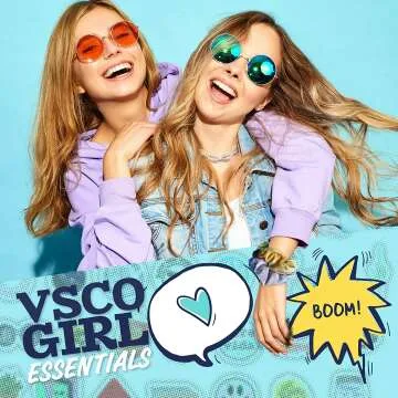 VSCO Girl Accessories Kit with Stickers & Straw
