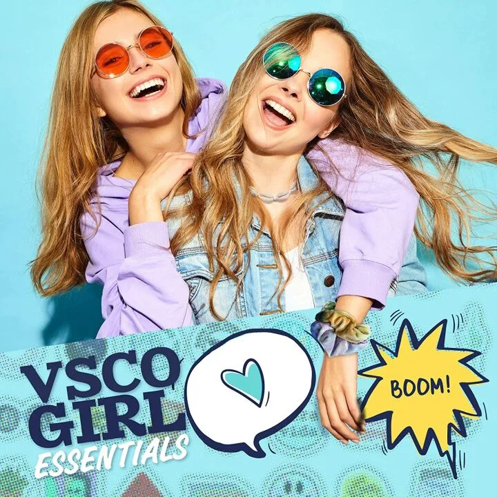 VSCO Girl Accessories Kit with Stickers & Straw