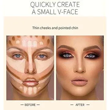 ONLYOILY Double-End Contour Highlighter Stick, Face Contour Makeup Contouring Sticks Cream Concealer (1)