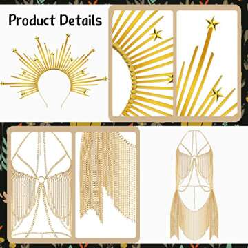 Sureio African Vintage Jewelry Full Body Chain Set