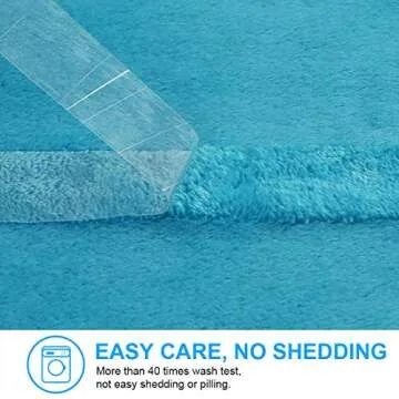 LEISURE TOWN Soft Fleece Blanket in Turquoise