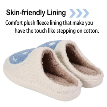 LEZIRTOI Retro Fuzzy Face Slippers for Comfort & Joy