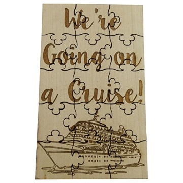 Personalized Cruise Reveal Basswood Puzzle Gift