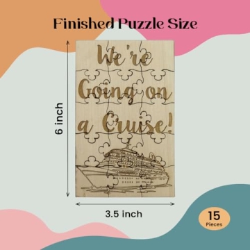 Personalized Cruise Reveal Basswood Puzzle Gift