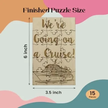 Personalized Cruise Reveal Basswood Puzzle Gift