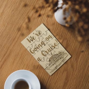 Personalized Cruise Reveal Basswood Puzzle Gift