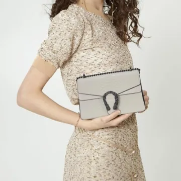 Stylish Aiqudou Crossbody Bag - Fashion Embossed Design