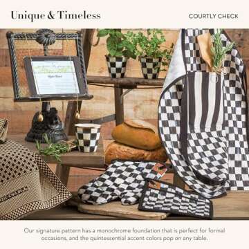 Stylish MacKenzie-Childs Oven Mitt for Baking and Cooking