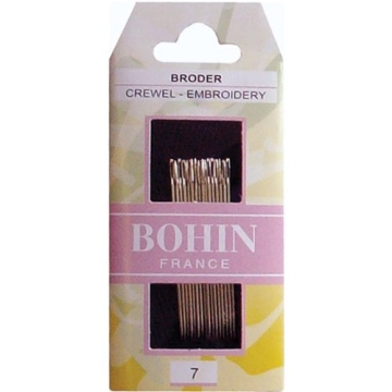 Bohin Crewel Embroidery Needles Size 7 for Crafting