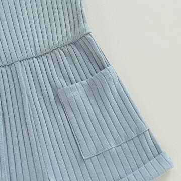 Stylish Toddler Girl Sleeveless Jumpsuit for Summer