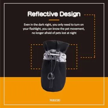 TEOZZO Dog Shoes - Soft Lined, Anti-Slip Booties for Dogs