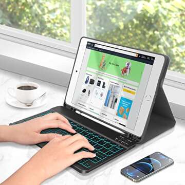 XIWMIX Ultra-Slim Wireless Bluetooth Keyboard with Backlight