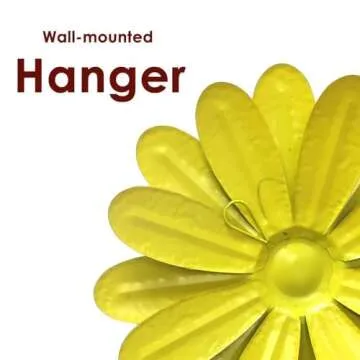 YEAHOME 10" Sunflower Metal Wall Art for Spring Decor