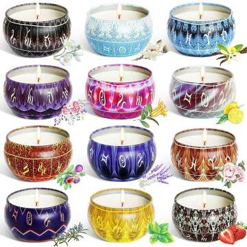 12 Constellations Scented Candles Gift Set for All