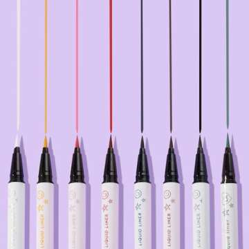 ColourPop BFF Liquid Liner - Precision Felt Tip Liquid Eyeliner Pen - High-Pigment & Buildable Colored Eyeliner with a Transfer Resistant Formula - Crzy (0.02 oz)