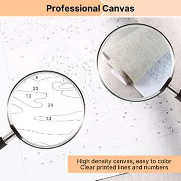 RIHE Paint by Numbers Kits DIY Oil Painting for Adults Kids Beginner - Lakeside Village 16 x 20 inch with Brushes and Acrylic Pigment (without Frame)