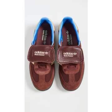 adidas x Wales Bonner Samba Sneakers, FoxBrown/SandyBeige/LuckyBlue, 11.5 US Women/10.5 US Men