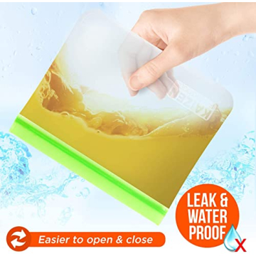 Eco-Friendly Reusable Storage Bags - 8 Pack for Food & Snacks