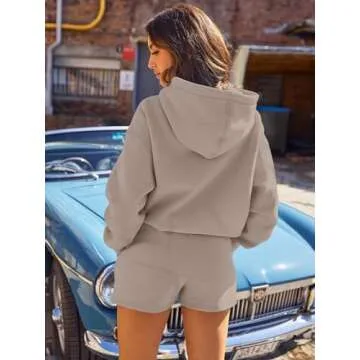 AUTOMET Lounge Sets 2 Piece Hoodie & Sweat Shorts