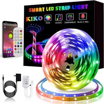 KIKO Led Lights Smart Led Strip Lights Ultra Long Music RGB